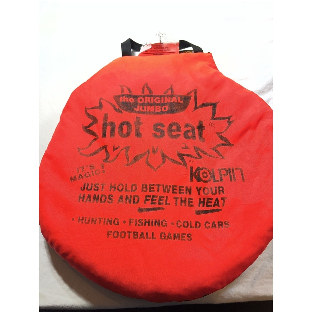 VTG KOLPIN The Original Jumbo Hot Seat ORANGE/CAMO MOSSY OAK  Hunt/Fish/Football